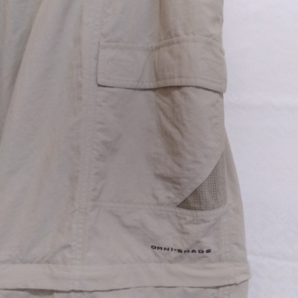 PFG Men's Convertible pants/shorts Cargo Columbia Brand L  & length 32 - Picture 6 of 8